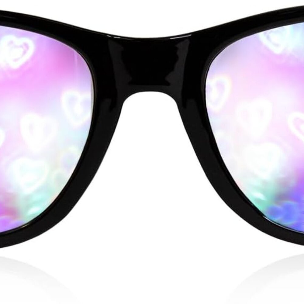 Diffraction Glasses Rainbow Heart Effect Rave Con… - image 1